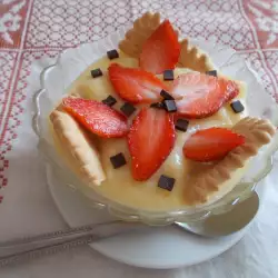 Milk Cream with Strawberries