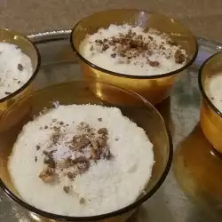 Milk-Based Dessert with Hazelnuts