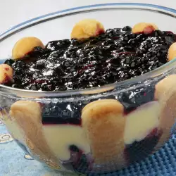 Cream with Blueberries