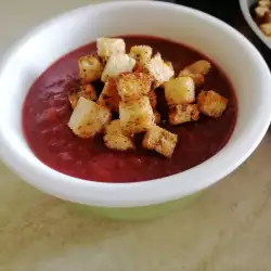 Cream Soup with Parsnip and Beetroot