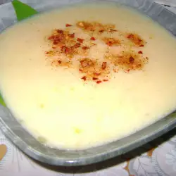 Potato Cream Soup with Milk