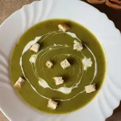 Healthy Soup with Spring Onions