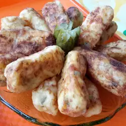 Potato Croquettes with Gherkins as a Side Dish