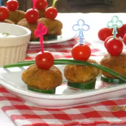 Party Meatballs with flour