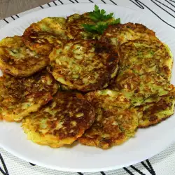 Vegetable Patties with feta cheese