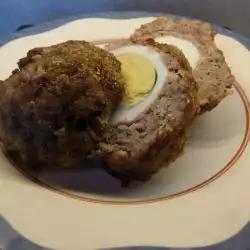 Basil Meatballs with Egg