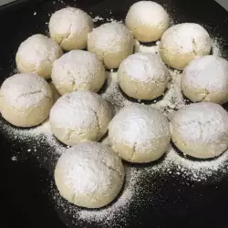 White Sweets with Powdered Sugar