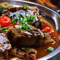 Stewed Lamb with peppers