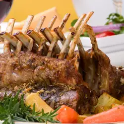 Roasted Lamb with breadcrumbs