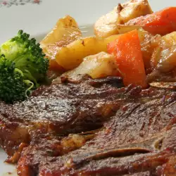 Roasted Lamb with vegetables