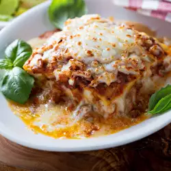 Bolognese Lasagna with Basil