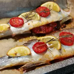 Oven-Baked Sea Bass with Olives