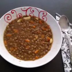 Lentil Soup with flour