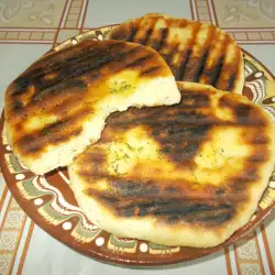 Easy Flatbread with Yoghurt in a Grill Pan