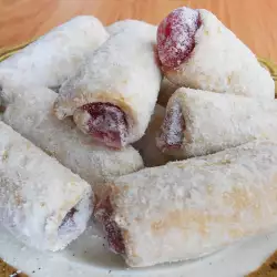 Turkish Delight Cookies with powdered sugar