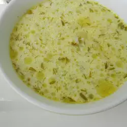 Vegetarian Soup with Feta Cheese