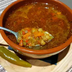 Winter Soup with Hot Peppers