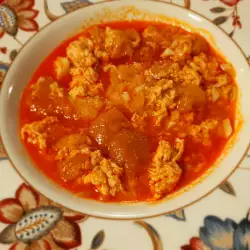 Spanish Soup with Eggs