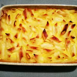 Sweet Oven-Baked Macaroni with Milk and Eggs