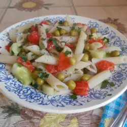 Cucumber Salad with Macaroni