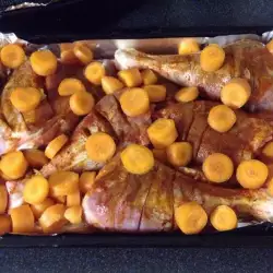 Oven-Baked Duck with Carrots