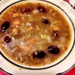 Vegetable Soup with olives