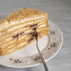 Sour Cream Cake with Walnuts