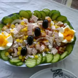 Salad with Corn and Bacon