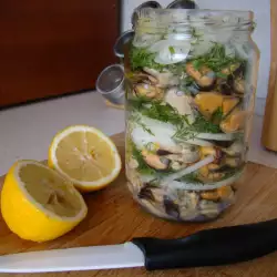 Mussels in Brine in a Jar