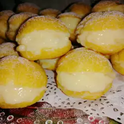 Mini Éclairs with Vanilla Pudding