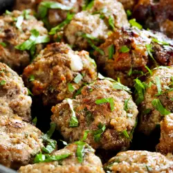 Meatballs with feta cheese