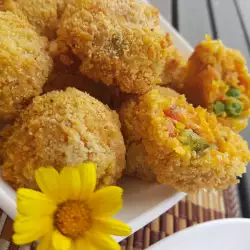 Carrot Croquettes with Vegan Breading and Sauce