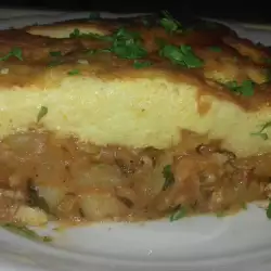 Moussaka with parsley