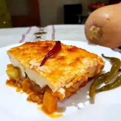 Moussaka with Pumpkin and Non-Standard Topping
