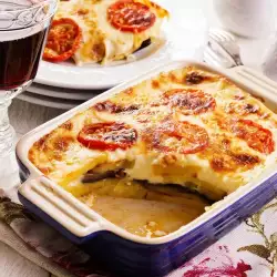 Vegetarian Moussaka with Tomatoes