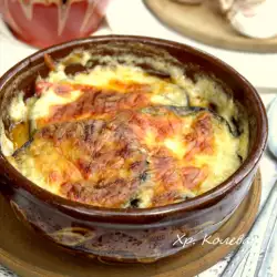 Minced Meat Moussaka with Garlic
