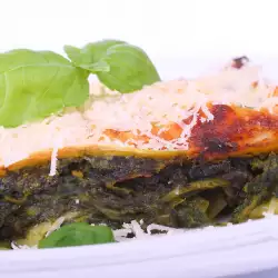 Oven-Baked Spinach with Eggs