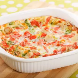 Casserole with tomatoes