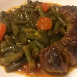 Oven-Baked Green Beans with Sausage