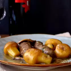 Sausages with Mushrooms and Potatoes