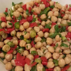 Chickpea and Roasted Pepper Salad