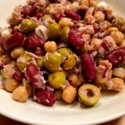 Chickpea Salad with Spring Onions