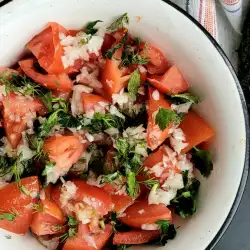 Tomato Salad with olive oil