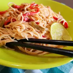 Vegan Spaghetti with Peppers