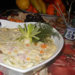 Potato Salad with Turkey Fillet and Dijon Mustard