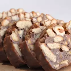 Chocolate Salami with nuts