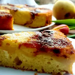 Pear Cake with Eggs