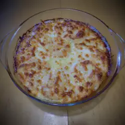 Gratin with Potatoes, Feta Cheese and Cheese
