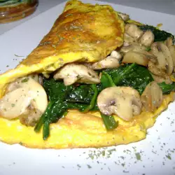 Omelette with eggs