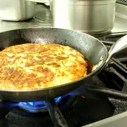 Tortilla with Shrimp and Zucchini